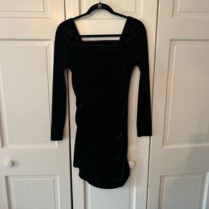 Black Bodycon Long Sleeve Cocktail Dress